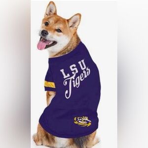 Pets First LSU Tigers Dog Jersey - Purple and Gold size Large NEW